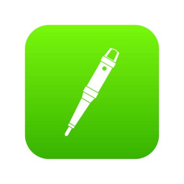 Dövme makinesi simgesini dijital yeşil kavrama