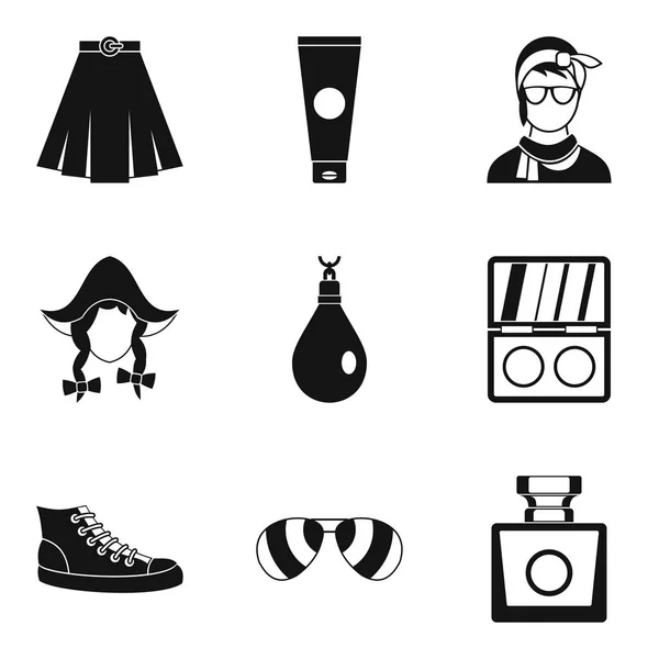 Popülerlik Icons set, basit tarzı — Stok Vektör