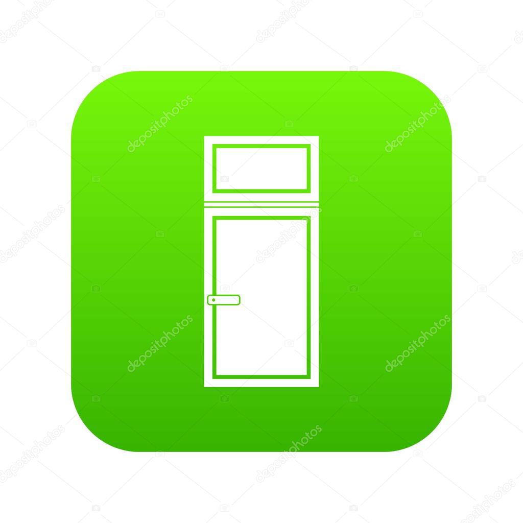 Wooden window icon digital green