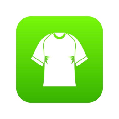 Raglan tshirt simgesi dijital yeşil