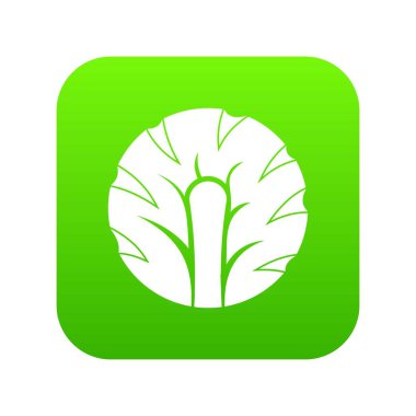 Taze brokoli simgesi dijital yeşil dilim