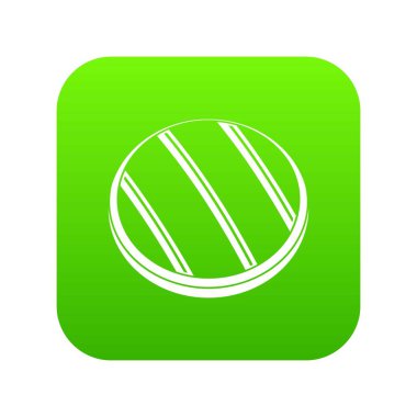 Izgara dana biftek simgesi dijital yeşil