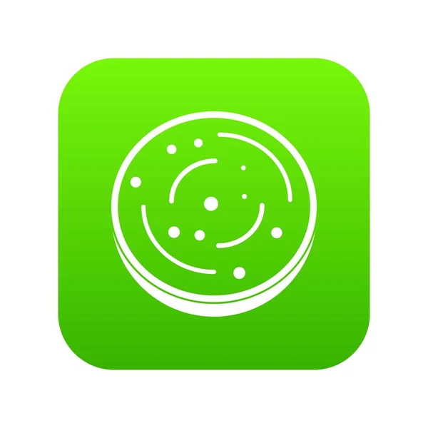 Scheibe Wurst-Symbol digital grün — Stockvektor