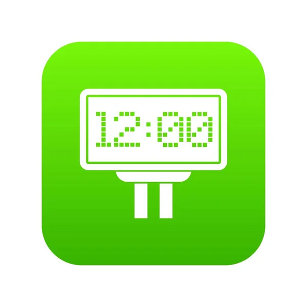 Tableau de bord icône numérique vert — Image vectorielle