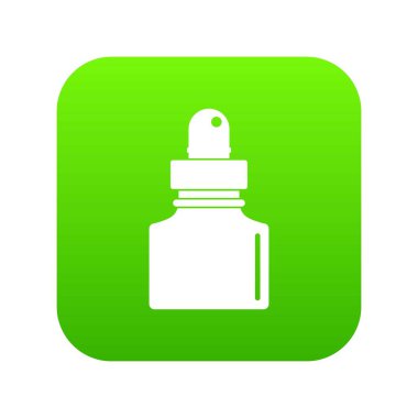 Siyah InkWell simgesi dijital yeşil