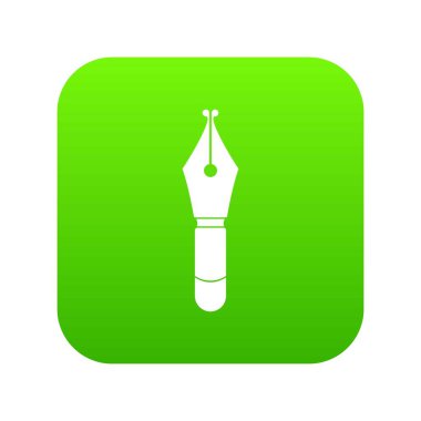 Dolma kalem ucu simgesi dijital yeşil