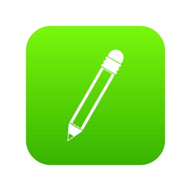 Silgi simgesi dijital yeşil kalem