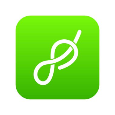 Gemi halatı simgesi dijital yeşil