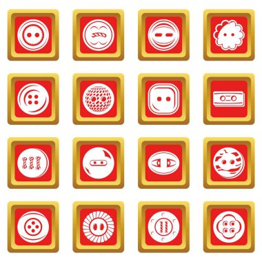 Kızıl Meydan vektör giyim ikonlar ayarla