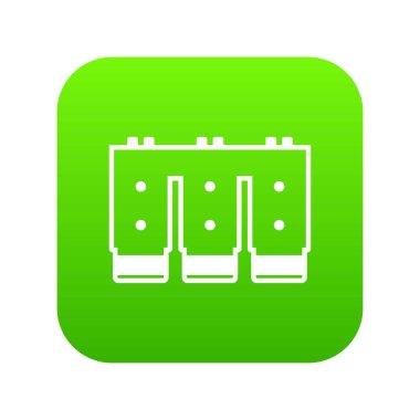 Elektronik devre kartı simgesi dijital yeşil