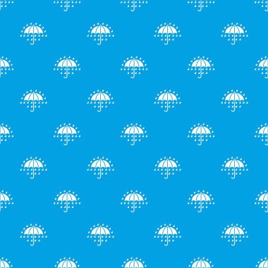Şemsiye desen vektör kesintisiz mavi