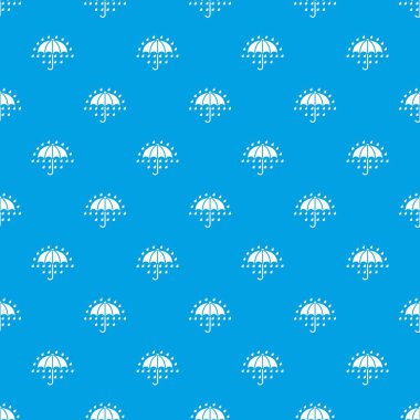 Şemsiye desen vektör kesintisiz mavi
