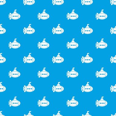 Büyük bathyscaphe desen vektör kesintisiz mavi