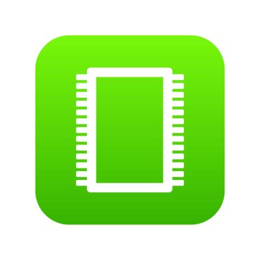 Bilgisayar elektronik devre kartı simgesi dijital yeşil