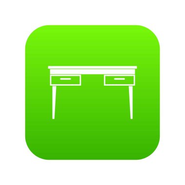 Ahşap masa simgesi dijital yeşil