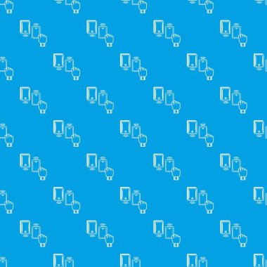 Manyetik kilit desen vektör kesintisiz mavi