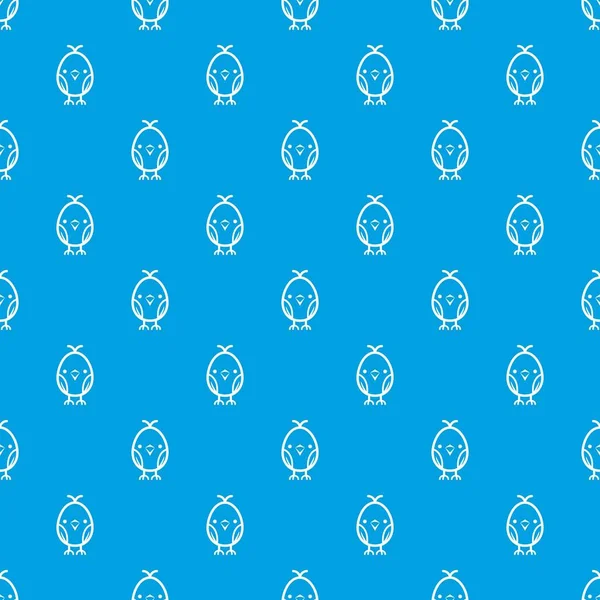 Modèle de poussin vecteur sans couture bleu — Image vectorielle