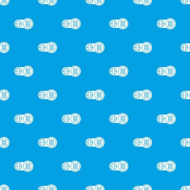 Güvenli tuş kilidi desen vektör kesintisiz mavi