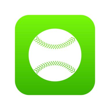 Beyzbol simgesi dijital yeşil