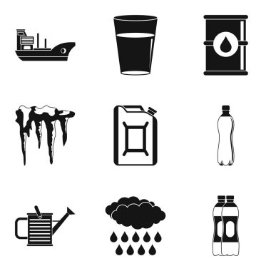 Setin Icons set, basit tarzı