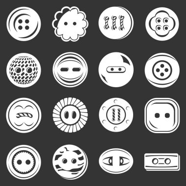 Giysi ikonlar gri vektör ayarla