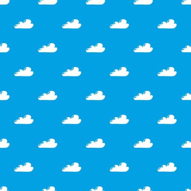 Internet bulut deseni vektör kesintisiz mavi