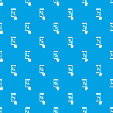Kesintisiz mavi ekran desen yüzde vektör