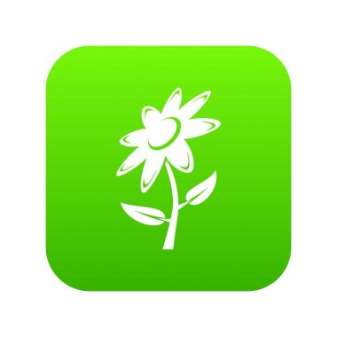 Yeşil simge vektör çiçek