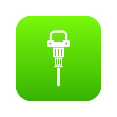 Çekiçleri simgesi dijital yeşil