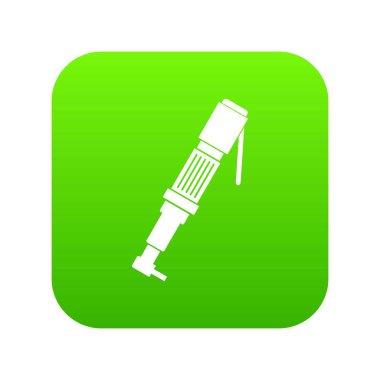 Pnömatik tornavida simgesi dijital yeşil