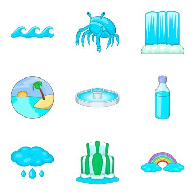 Su test simgeler kümesi, karikatür tarzı