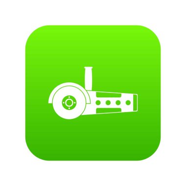 Daire testere simgesi dijital yeşil