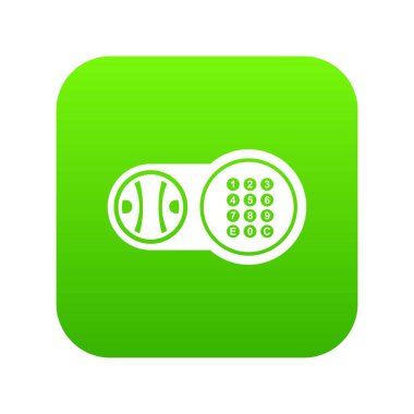 Güvenli anahtar kilit simgesi yeşil vektör