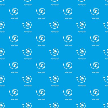 Sarmal grafik desen vektör kesintisiz mavi