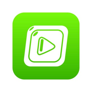 Video simgesi yeşil vektör