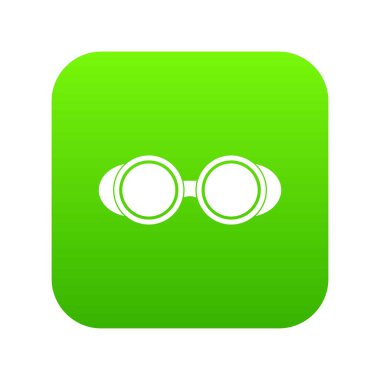 Kaynak gözlük simgesi dijital yeşil