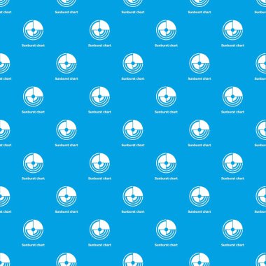 Sunburst grafik desen vektör kesintisiz mavi
