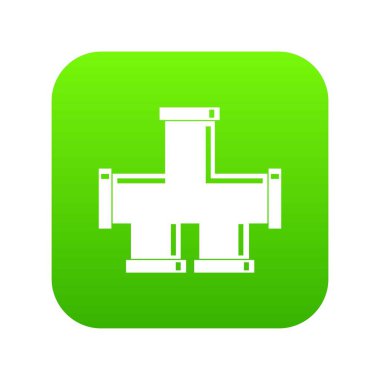 Drenaj sistemi simgesi dijital yeşil