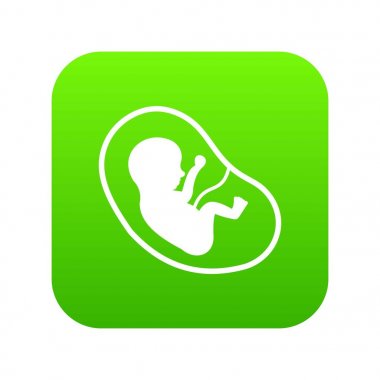 Fetus simgesi dijital yeşil