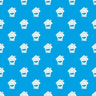 Sigorta ev desen vektör kesintisiz mavi