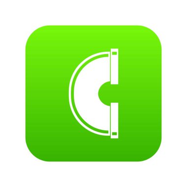 Boru bağlantı simgesi dijital yeşil