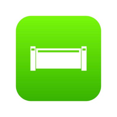 Boru parçası simgesi dijital yeşil