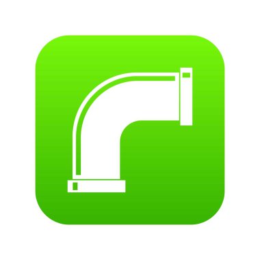 Nargile simgesi dijital yeşil