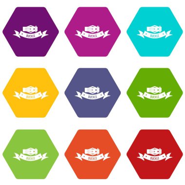 9 vektör tokası modern Icons set