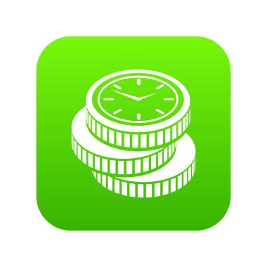 Sikke simge yeşil vektör