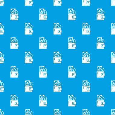 Çanta desen vektör kesintisiz mavi