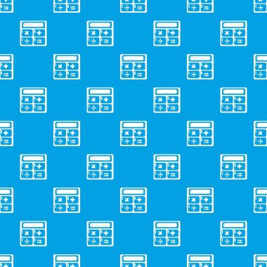 Hesap makinesi desen vektör kesintisiz mavi