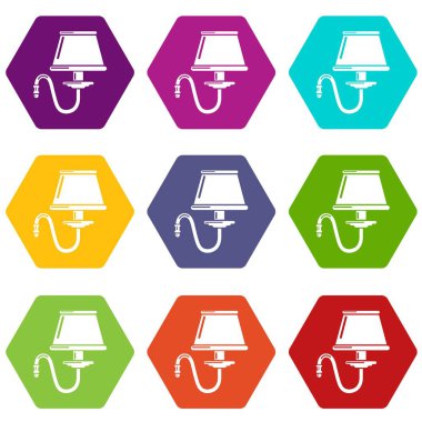 9 vektör köşeli ayraç Icons set