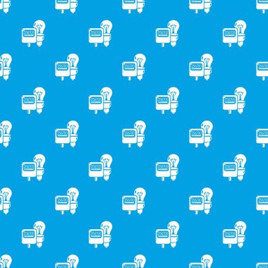 Elektrik desen vektör kesintisiz mavi