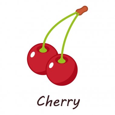 Kiraz simgesi, izometrik stili